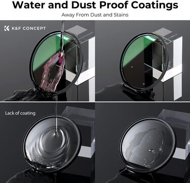 Набір магнітних фільтрів K&F Concept 82mm: MCUV, CPL, ND1000 з адаптером та сумкою (Nano-Xcel)