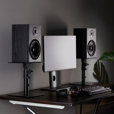 Підставка для колонок RICOO: 2 шт., регульована висота, для ПК, ТВ, студійного обладнання, універсальна, LH069-T