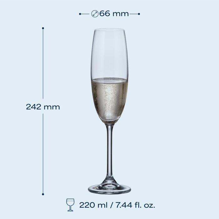 Набір келихів для пива Crystal Bohemia Biergläser 6 шт, 380 мл, кришталь, міцні, для подарунка