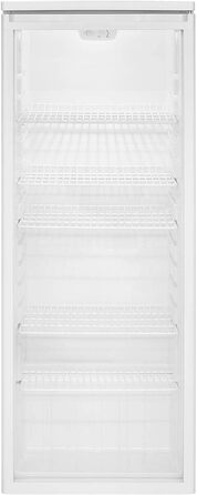 Холодильник для напоїв Bomann® з дверцятами зі скла | Об'єм 245 л, 5 ґратчастих полиць | Автоматична система розморожування, плавне регулювання температури | KSG 7289 білий *Модель 2024* (Виставковий зразки)