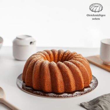 Форма для кексу Erreke Gugelhupfform, професійна якість, 2.5 л, 24 см, антипригарне покриття