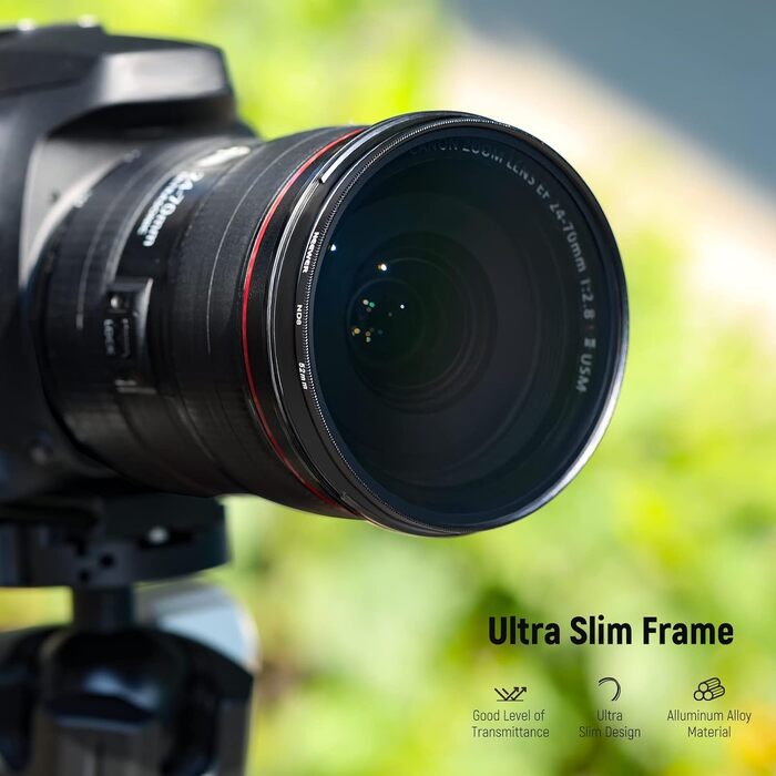 Набір ND-фільтрів Neewer 52мм (ND2, ND4, ND8, ND16) для DSLR камер Canon, Nikon, Sony, Panasonic — комплект нейтральних фільтрів з очисником об'єктива та чохлом
