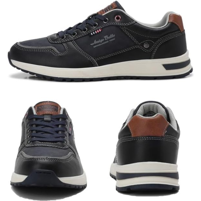 ARRIGO BELLO Чоловічі кросівки: спортивні, для відпочинку, робочі, Outdoor, легкі, для ходьби, розмір 41-46 (D, синій)