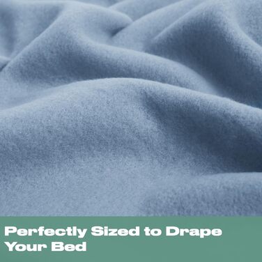 Плед DREAMSCENE з флісу, теплий, м'який, 120 x 150 см, блакитний