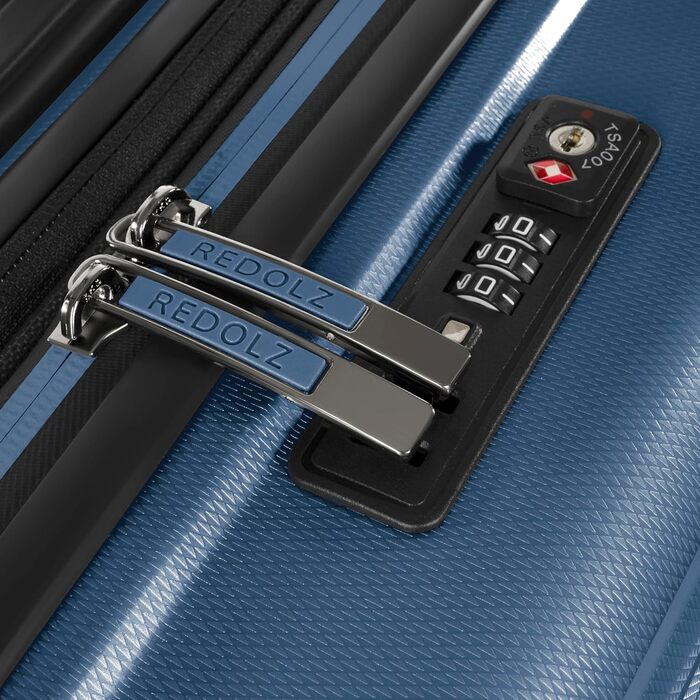 REDOLZ Trolley великий, розширюваний | 52 x 34 x 77 см | 123-140 л | 4.4 кг (Essentials 14) | Dark Blue Metallic