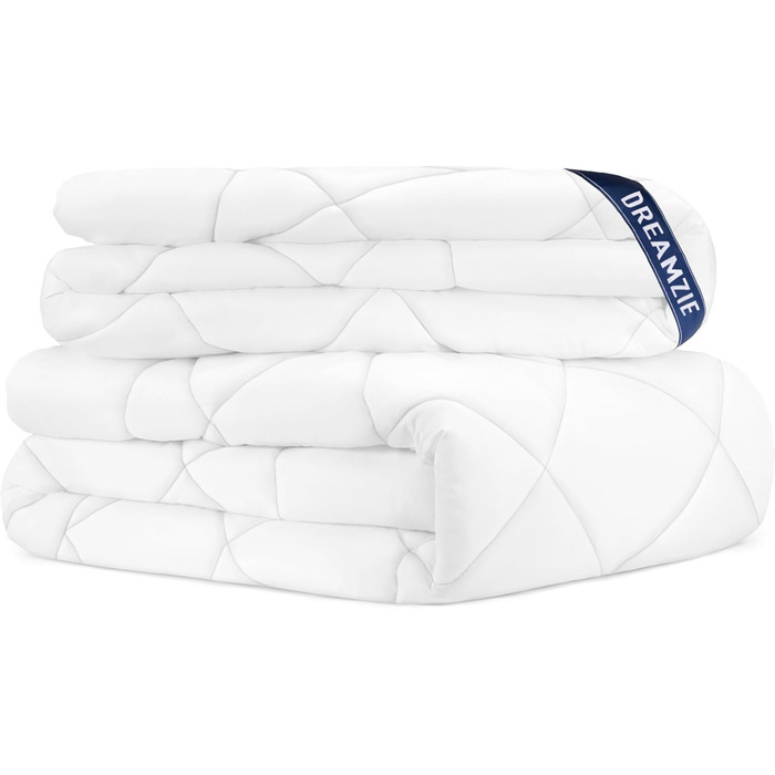 Dreamzie Bedspread 240x220 4 Seasons 2-Piece - Summer Blanket 240x220 150gsm + All-Season Blanket 240 x 220 300gsm = Winter Blanket 450gsm 220 x 240 cm