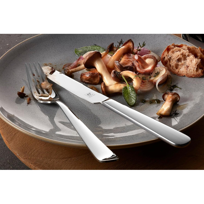 ZWILLING Swing Cutlery Set, 68-piece, for 12 people, 18/10 stainless steel, polished flatware, dishwasher-safe, Silver