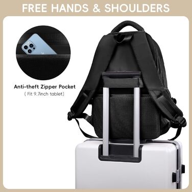 Шкільний рюкзак для дівчаток-підлітків, 2025, великий, для гімназії, старшої школи, 30L (чорний)