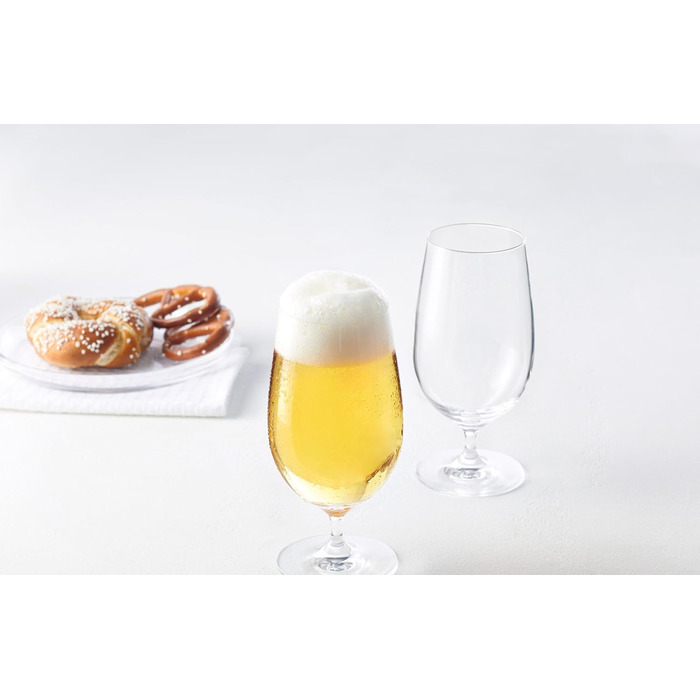 LEONARDO HOME CIAO+ Beer Glasses, Glasses, clear, 6 pieces (1 pack), 6