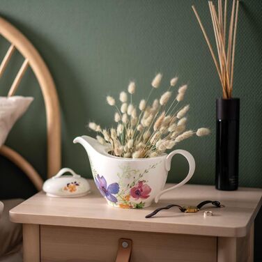 Villeroy & Boch – Mariefleur Basic Teapot 1.2 Liter, Dishwasher Safe, Premium Porcelain