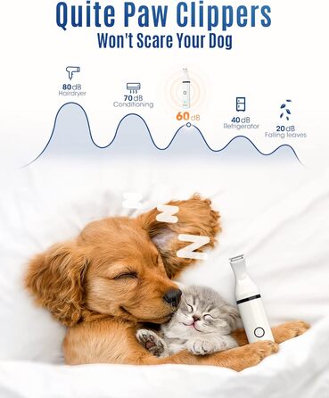 Триммер для собак Oneisall з подвійними лезами: для догляду за лапами, очима, вухами, обличчям та тілом