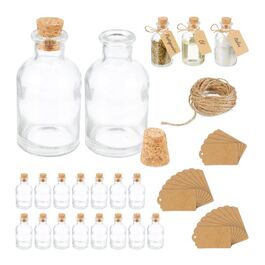 Relaxdays Decorative Glass Set with Corks