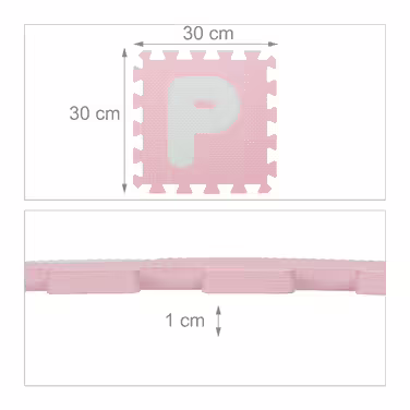 Relaxdays Colorful Puzzle Mat ABC and Numbers