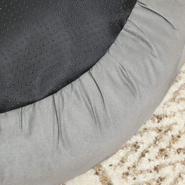 Кругла лежанка для собак та котів Feandrea, діаметр 50 см, сірого кольору