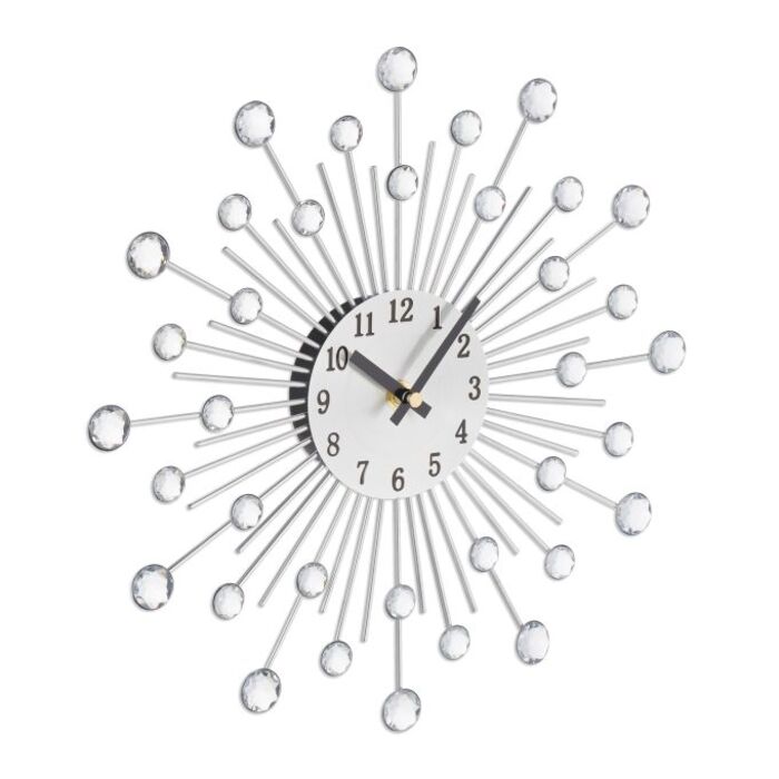 Relaxdays Wall Clock Diamond Ø 33 cm