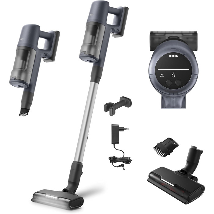 Бездротовий акумуляторний пилосос AEG 6000, 21.6V, 40 хв роботи, потужність 103 000 об/хв, серія 6000, колір блакитний