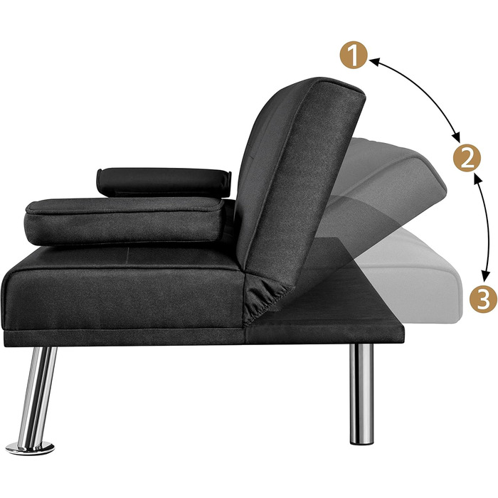 Yaheetech Folding Sleeper Sofa