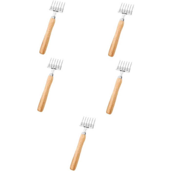 SHOWERORO 5-Piece Ice Scraper Tools for Ice Picking, Ice Breaker Device, Professional Ice Pick Tool, Ice Breaker Tool, Ice Pick for Home, Ice Crusher, Aluminum Alloy, Khaki