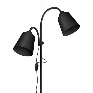 Підлогова LED-лампа LEDTechnics, чорна, 2x E27, 20 Вт, регульована, 170 см
