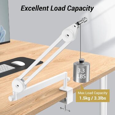 Кріплення для мікрофона TONOR T20LP: низькопрофільний кронштейн для геймінгу та подкастингу, регульований, сумісний з багатьма моделями