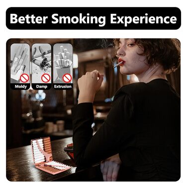 Металеве етажерка для сигарет 84 мм, 3.34 дюйма, для King Size, 14 шт, захист RFID-картки (King Size 20 шт, Labyrinth Pink)