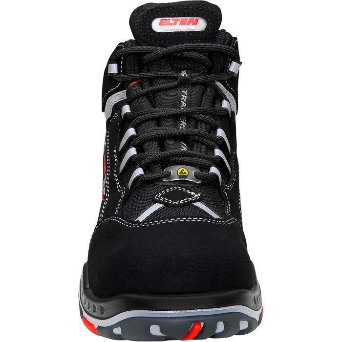 Робочі черевики ELTEN Sander ESD S3S: текстиль, пластикова капа, легкі, спортивні, чорні, 40 EU (для жінок та чоловіків)