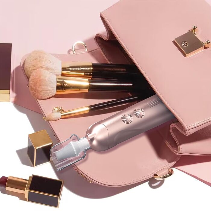 Електричний набір для манікюру та педикюру AOMEES з 9 насадками, LED-підсвічуванням та сумкою (Champagnergold)