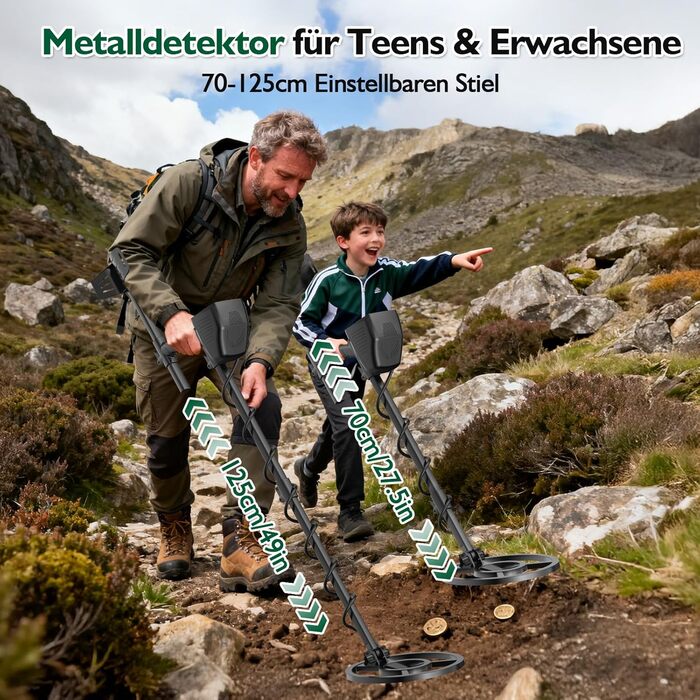 Металодетектор OMMO Pro для дорослих та дітей, USB, водонепроникний, 3 режими, преміум-якість