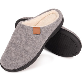 Домашні тапочки Hoefirm для чоловіків, Memory Foam, сірі, 42/43 EU