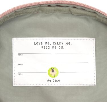 Дитячий рюкзак LÄSSIG з нагрудним ремінцем: ідеальний для садочка (6,5L, від 3 років, рожевий)