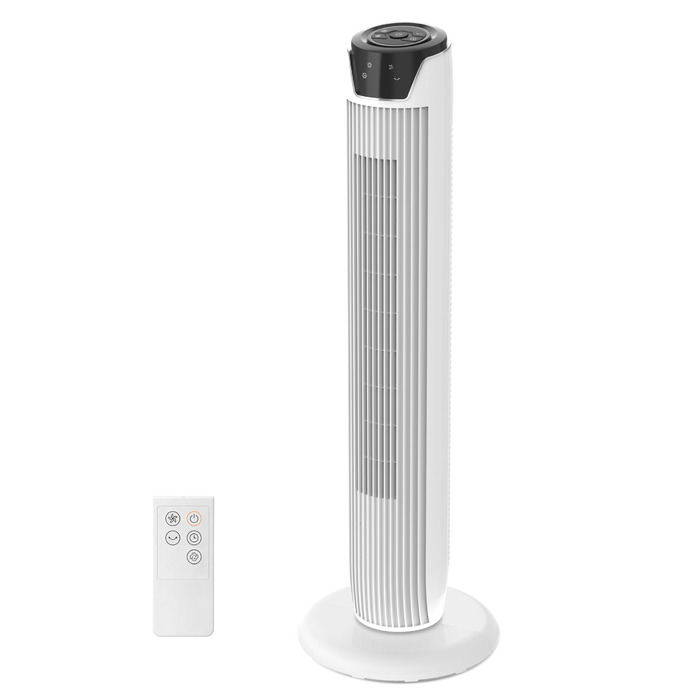 Вентилятор підлоговий Midea FZ10-26MR(BL) 96 см з пультом, 33 дБ, LED дисплей, 4 режими, для спальні та офісу, білий