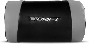 Ігрове крісло DRIFT DR175GRAY, професійне, екошкіра, 2D підлокітники, клас 4, поворотне, чорне/сіре