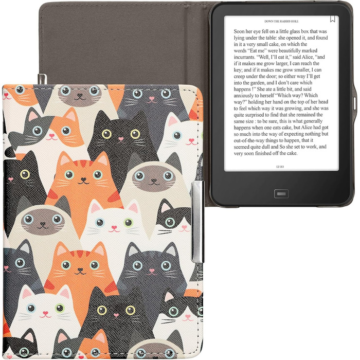 Чохол-книжка kwmobile для Tolino Vision 1/2/3/4 HD - Чохол для eReader з малюнком 