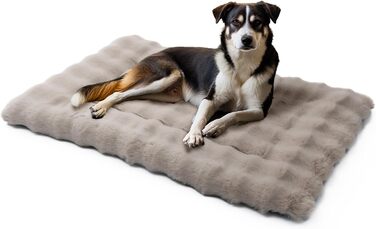 М'який килимок для собак Mora Pets: неслизький, миючий, 76 x 48 см (L-91x60.5 см), коричневий