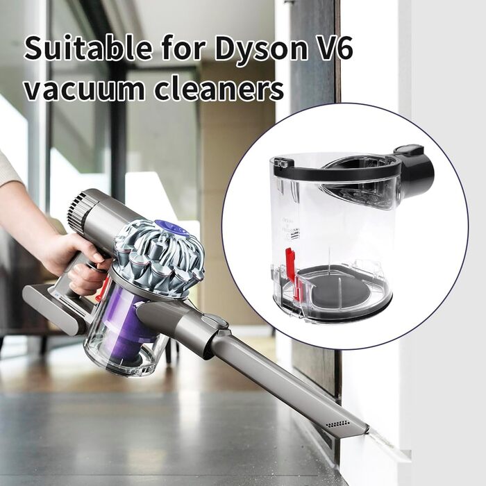 Контейнер для пилу до пилососів Dyson V6 DC58 DC61 DC62, сумісний з A/B портами