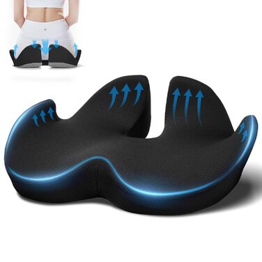 Подушка для офісного крісла Ajiteogy з Memory Foam, ергономічна, для рівномірного розподілу ваги та комфорту