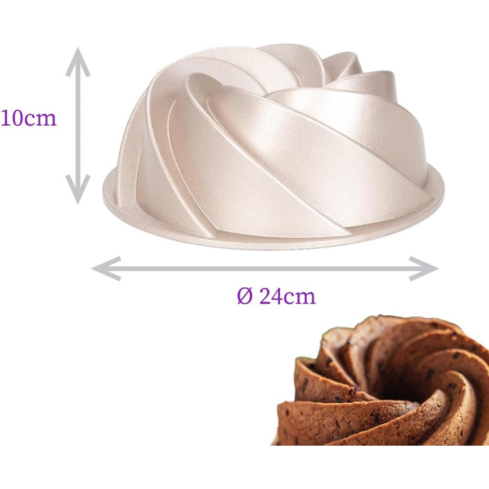 Форма для кексів Патіс (Gugelhupfform) - дизайн, Bundform