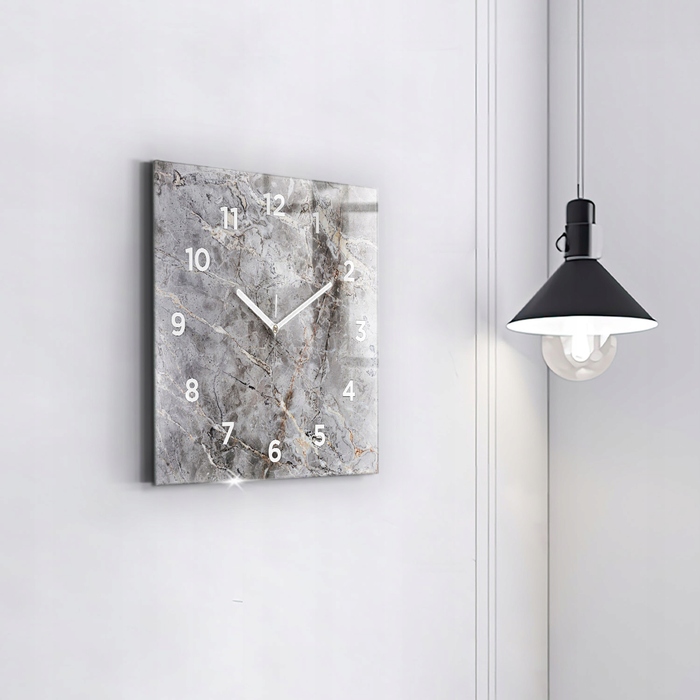 Настінний годинник Wallfluent, сірий, 30 см