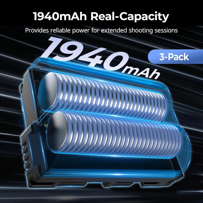 Акумуляторний набір SMALLRIG EN-EL15c для Nikon: 3x1940mAh + LCD-зарядка (Z8, Z7II, Z6III, Zf, D850, D780)