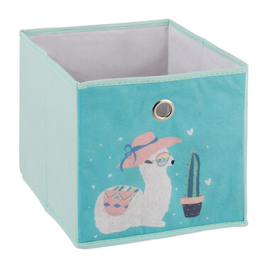 Relaxdays Children's Shelf Llama with Boxes