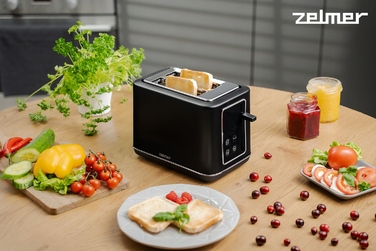 Тостер Zelmer ZTS7990, чорний, 7 рівнів просмаження, 750 Вт, на 2 скибки