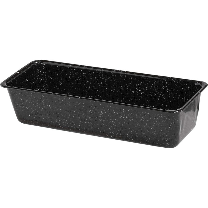 Riess, 0633-022, Professional Baker, Loaf Pan 35/14, CLASSIC - LOAF PANS, Height 8.3 cm, Capacity 2.5 Liters, Enamel, Black, Length 36.7 cm Width 14.2 cm Height 8.3 cm