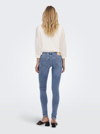 Жіночі скінні джинси ONLY Coral низька талія, чорний денім 28W/30L