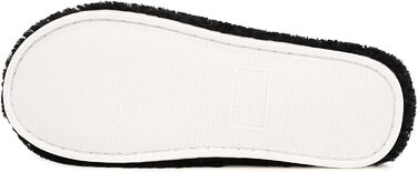 Домашні тапочки Dokela для жінок та чоловіків, зручні, з піною пам'яті, з штучним хутром, закриті, легкі, антиковзаючі (46/47 EU, Чорний)