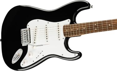 Squier Stratocaster E-Gitarre Affinity Series™ Black Micro Pack з аксесуарами та Fender Play.