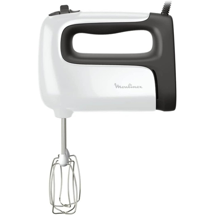 Міксер ручний Moulinex Prep'Mix HM462110, 500 Вт, з нержавіючої сталі, 5 швидкостей, Turbo, насадки для занурювального міксера