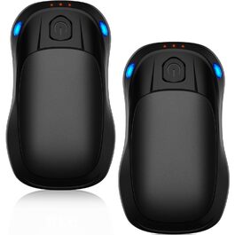 Електричний нагрівач для рук, перезаряджуваний, 2 шт. (чорний)