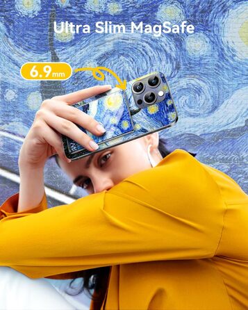 Power Bank MagSafe Ultra Slim 5000mAh, 6.9mm, PD20W - для iPhone, захисне скло Multicolor