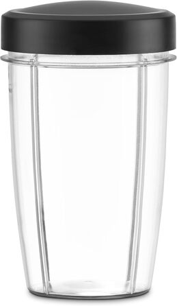 Ufesa BS2500 Nutriboom Single-Cup Mixer, multifunctional nutrient extractor, 900W power, smoothies and shakes, incl. 6 accessories, stainless steel blades, black 900W sports 0.5L-0.8L