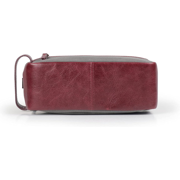 Чоловіча/Жіноча дорожня сумка Londo Echtleder, набір сумок для туалету (Бургунді)